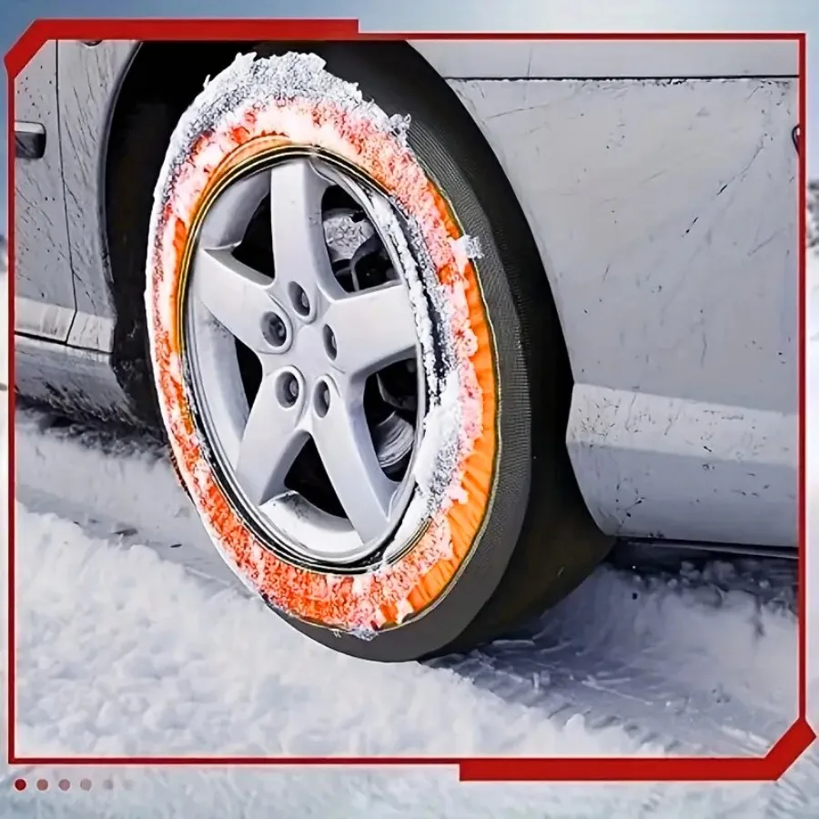 1 Pair Winter Auto Anti-Skid Chain Tires Anti-Freeze Snow Tyre Protection Covers For Car Off-Road SUV Pickup Truck