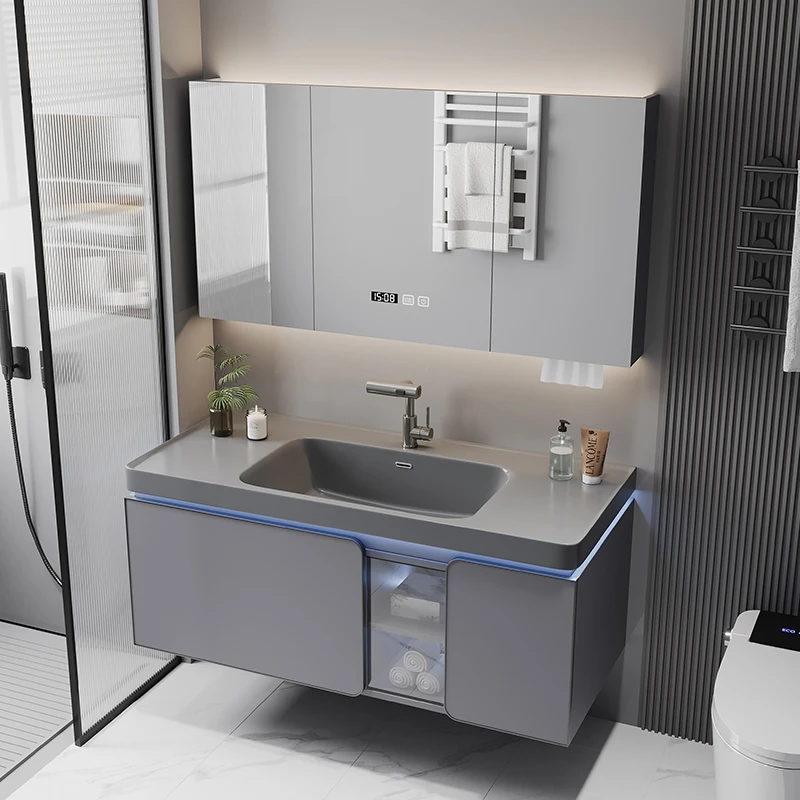 

Accessories Makeup Bathroom Cabinet Partitions China Plant Skincare Bedroom Cupboard Wooden Luxury Gabinete Trendy Furniture