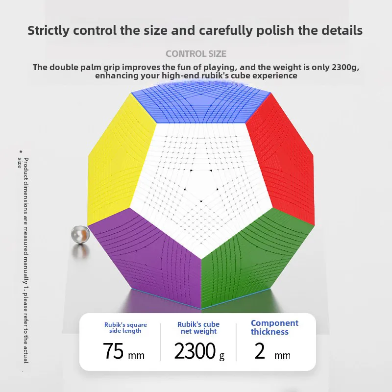 [CubeFun] ShengShou 15x15 Megaminx Magic Speed Cube ปริศนาไร้สติกเกอร์ SengSo Dodecahedron 12 ใบหน้า Professional ของเล่นของขวัญ