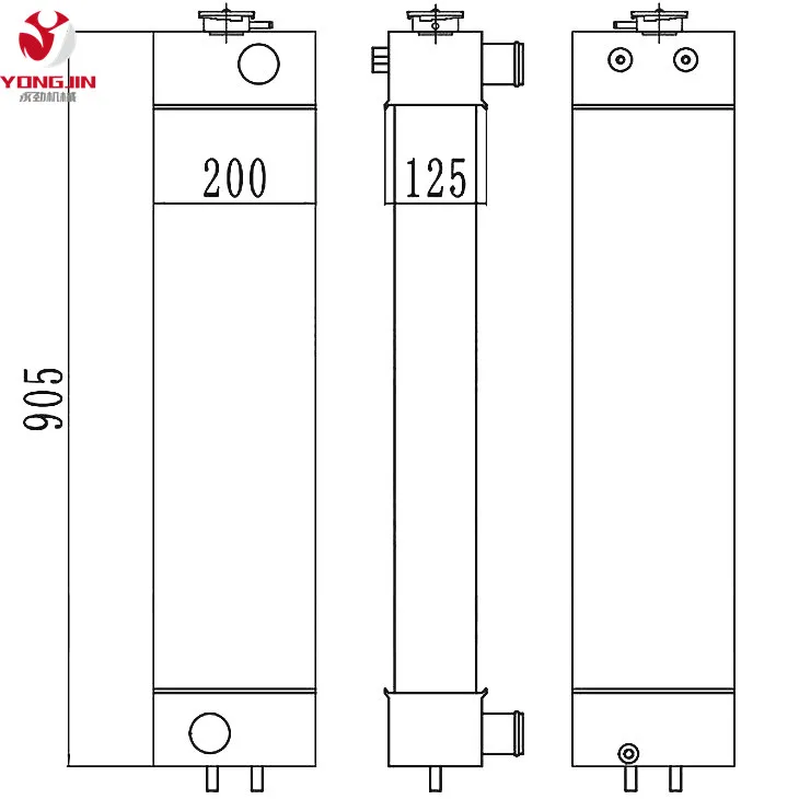 201-03-D1130  PC60-8   PC70-8   water  Excavator Radiator in stock