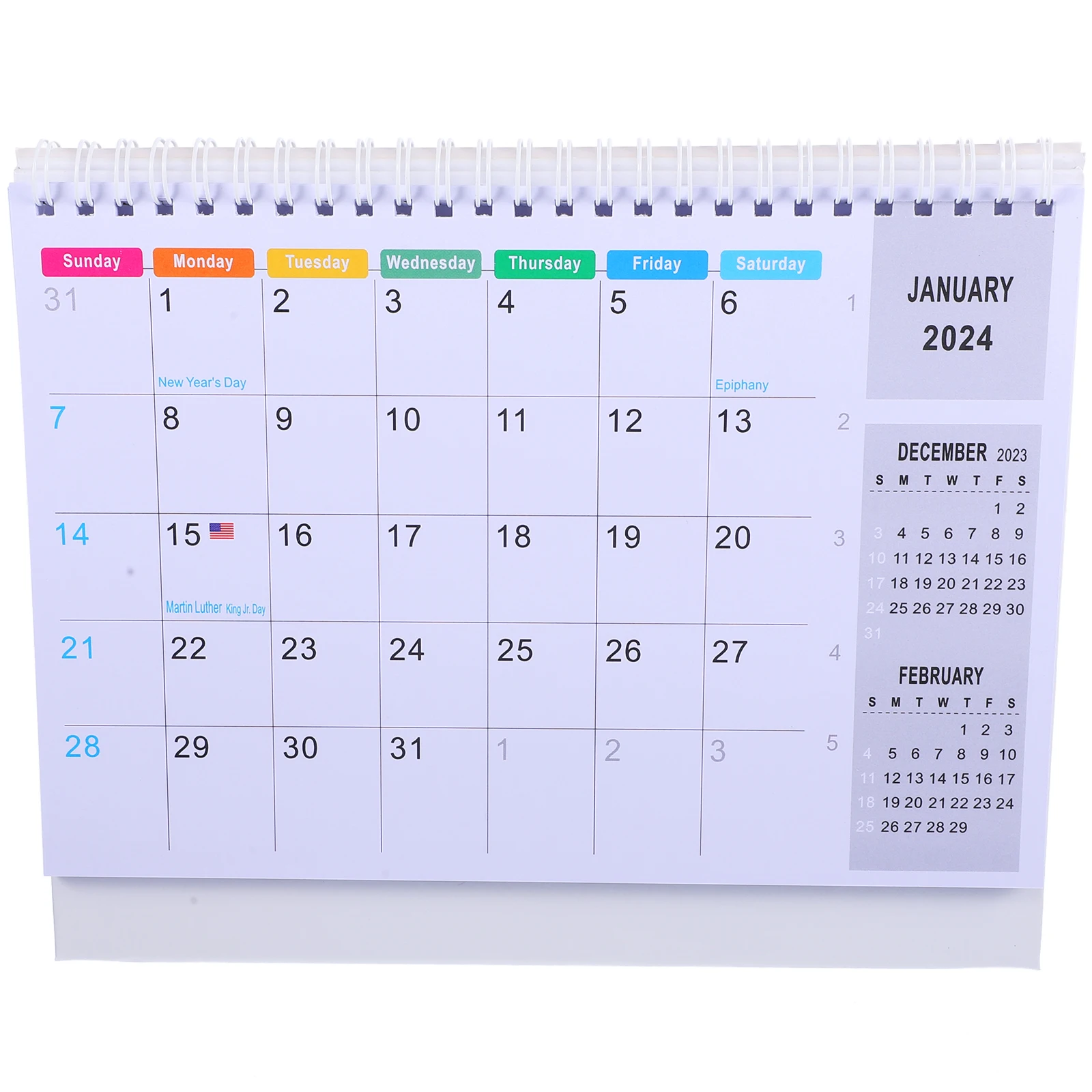 Household Creative Desk Calendar Office Decor Table Paper 2024 Small Daily Monthly
