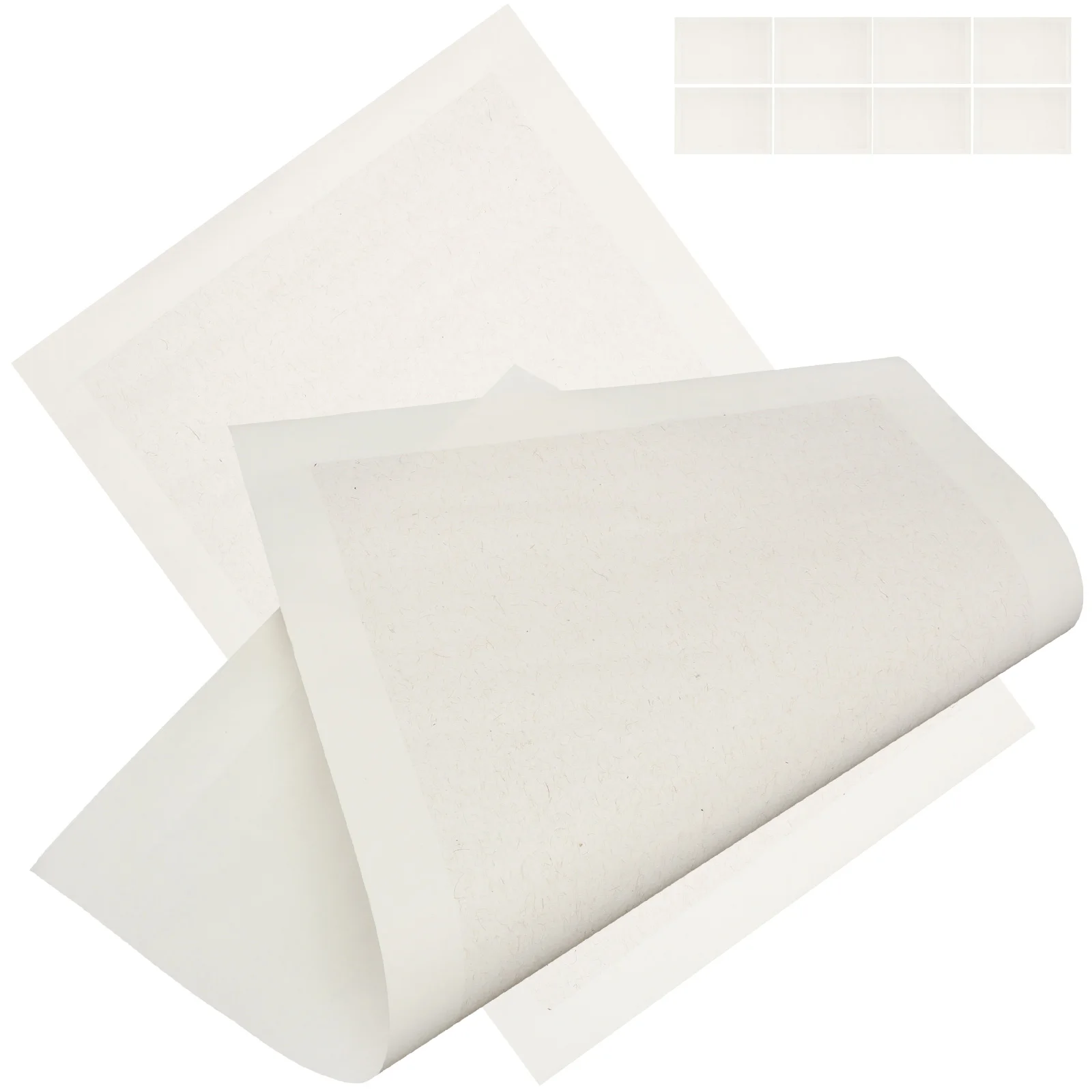 

10 Sheets Half cooked Rice Paper Watercolor Writing Professional Calligraphy Blank Sheets for Daily Use Retro Style