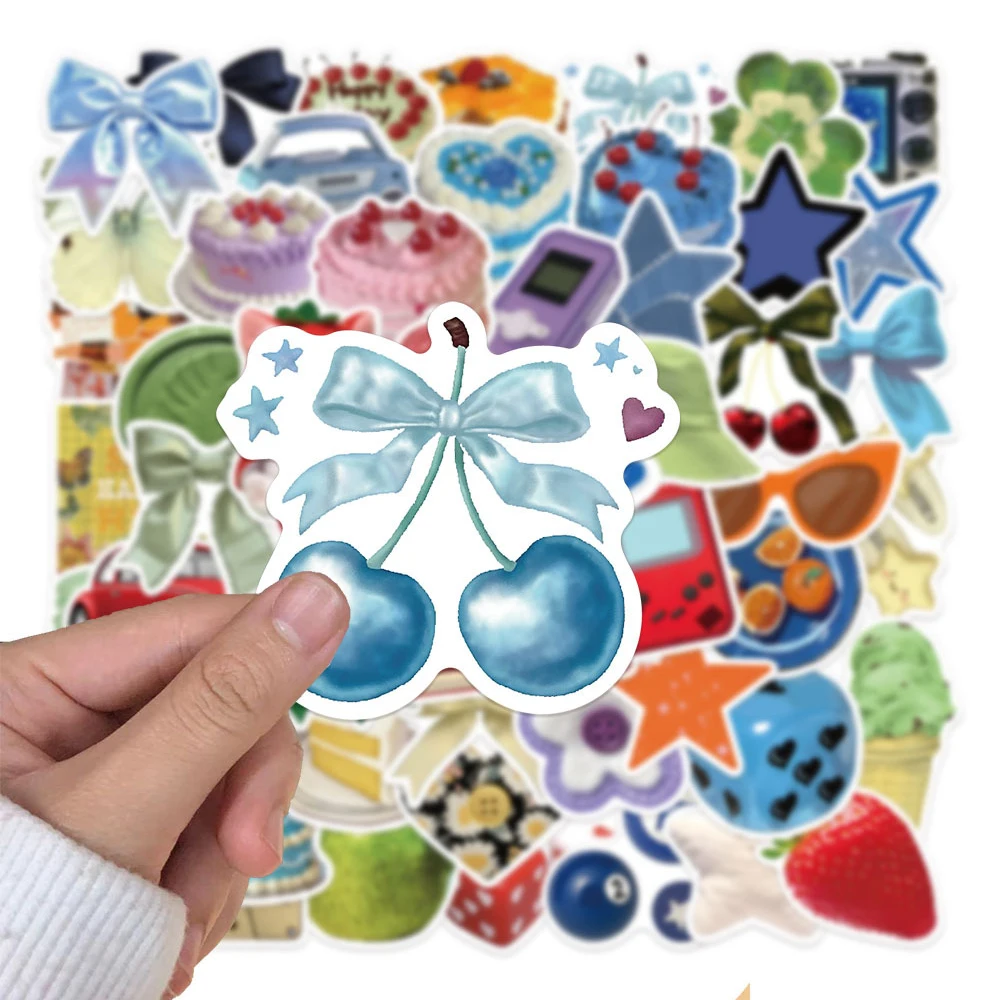 

10/30/50pcs Cute INS Style Y2K Girl Cartoon Stickers Aesthetic Decals DIY Luggage Phone Laptop Creative Graffiti Sticker Packing
