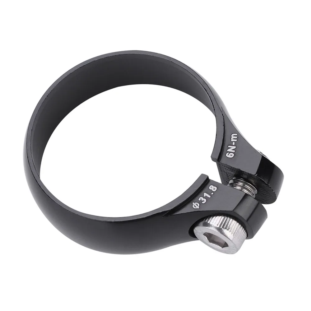 31.8mm Diameter Bike Bolt Clamp Super Light Black&Red Quick Release Clamp Aluminium Alloy for 27.2mm Road Seat Post