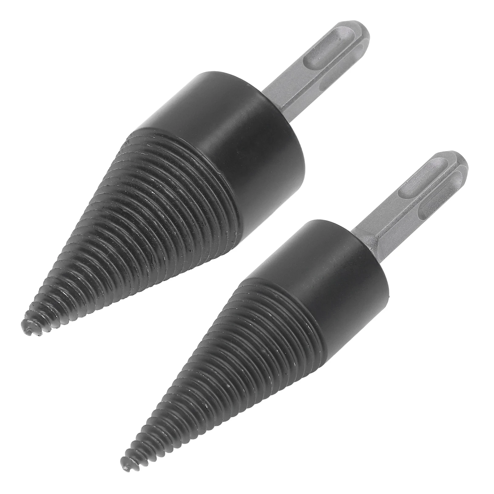 Cone Screw Wood Splitter Firewood Bit Cone Wood Splitting Drill Carbon Steel Log Splitter Tool with Removable Shank