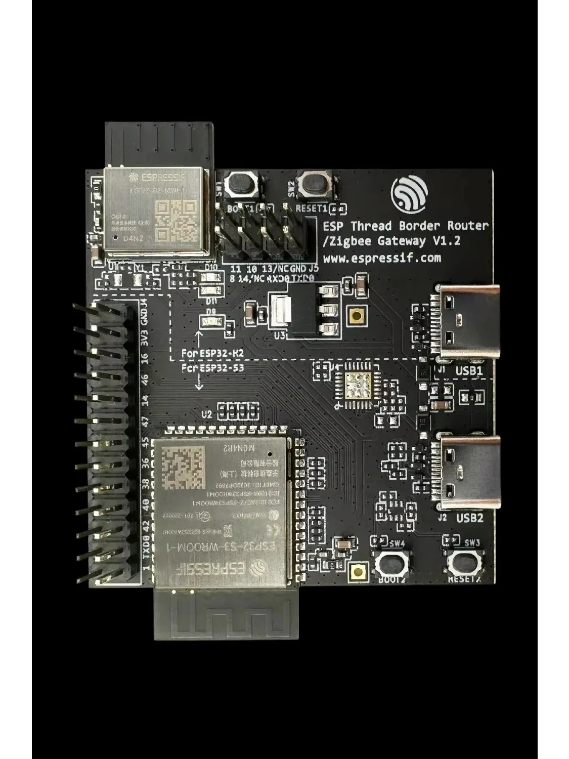 ESP Thread Border Router / Zigbee Gateway  Espressif Technology Thread/BLE ESP32-S3-WROOM-1 N4R2 ESP32-H2-MINI-1 N4 ESP32-H2