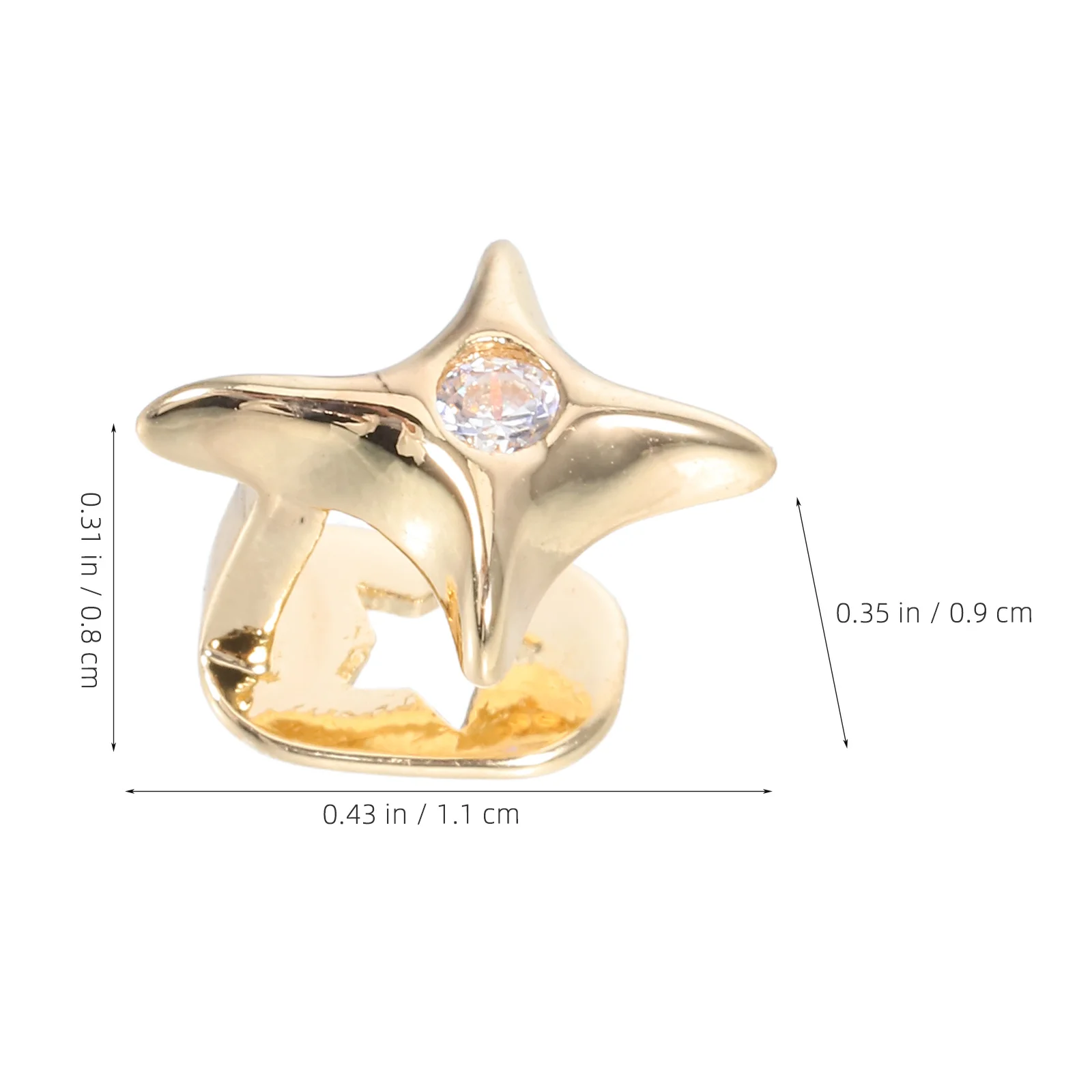 2 قطعة قبعات الأسنان نجمة واحدة الأسنان شواء ل الهيب هوب تأثيري لامعة مجوهرات ارتداء اليومي أداء الحفلات مغني الراب الدعامة الزخرفية