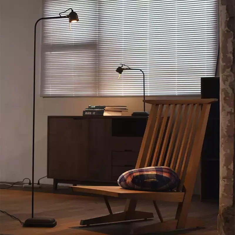 Everbright Store Floor Lamp Vintage Living Room Bedside Bedroom Japanese Sofa Reading Lamp Wabi Sabi Atmosphere Eye Protection