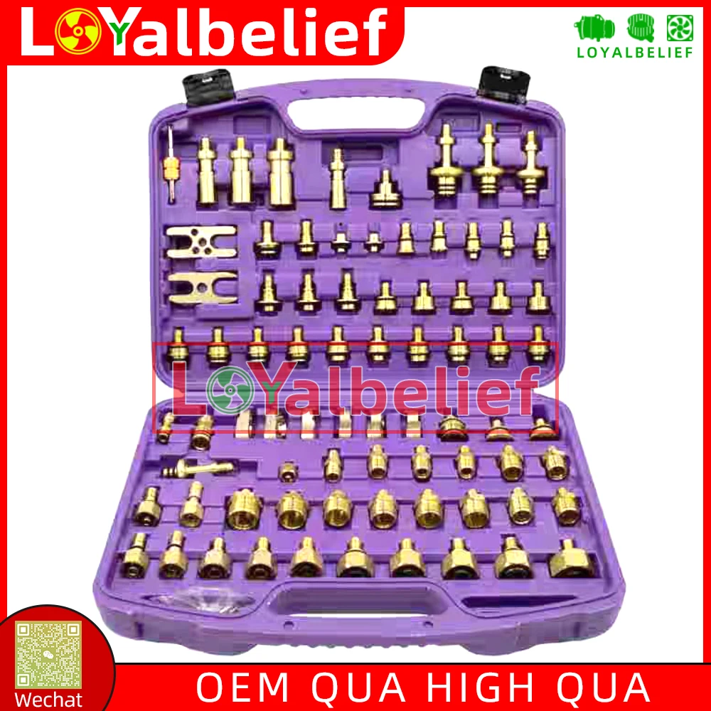

Air Conditioning Repair Tools Set Full-Copper Construction Complete Valve Core Service Kit For Standard Automotive Port