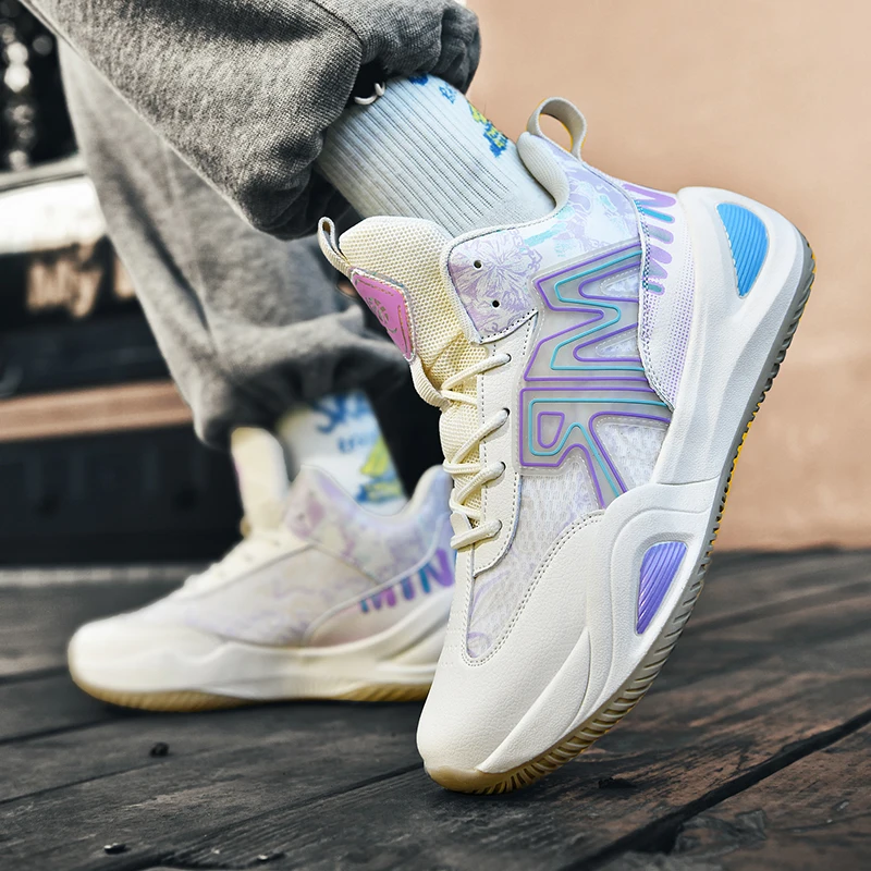 

2025 Casual Men's Basketball Shoes Super Light Women Shoes Breathable Comfortable Fitness Training Running Sneakers