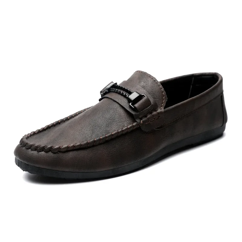 

Men Business Shoes Mens Leather Loafers Luxury Breathable Men Casual Shoes Slip on Male Boat Shoe Moccasins Botas Para Hombre