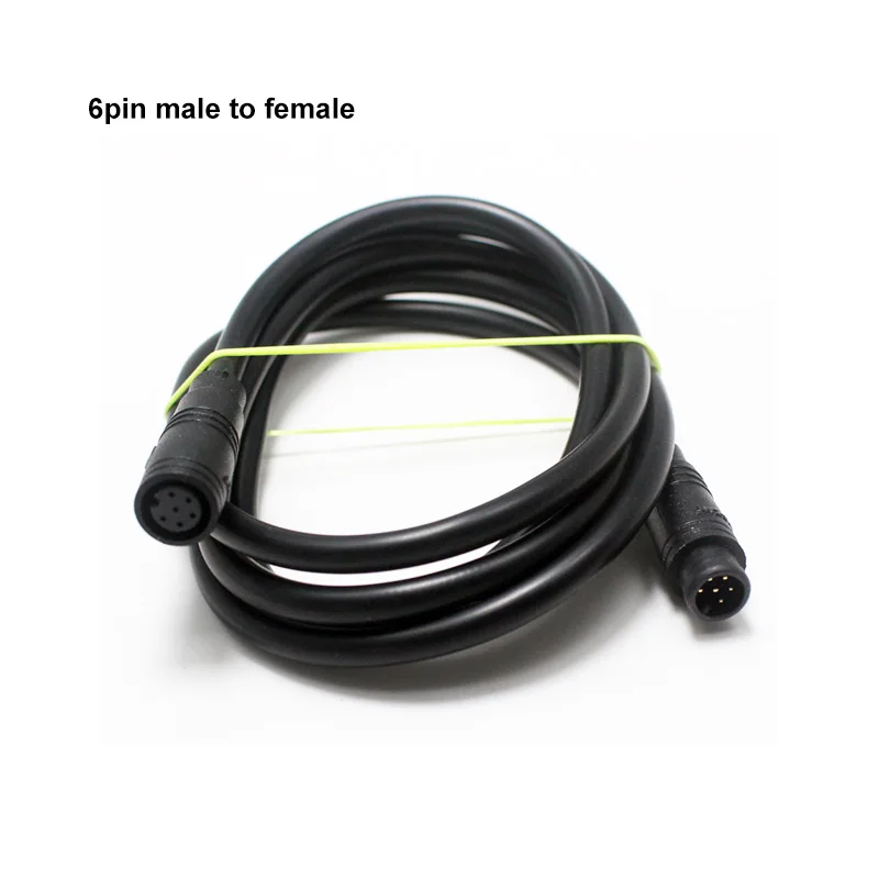 Cable de extensión de enchufe macho a hembra para bicicleta eléctrica, Sensor de velocidad M8, 6 pines, 28AWG, 100CM