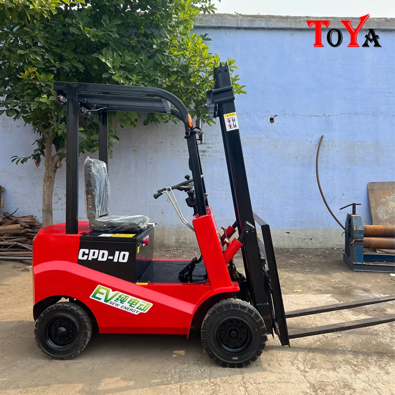 

Four wheel drive all rough terrain electric forklift reach vehicle pallet stacker fork crane lift 3m solid tires customized