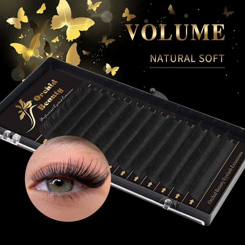 

Orchid Beauty False lash individual eyelash extension lashes maquiagem cilios for professionals soft natural eyelash extension