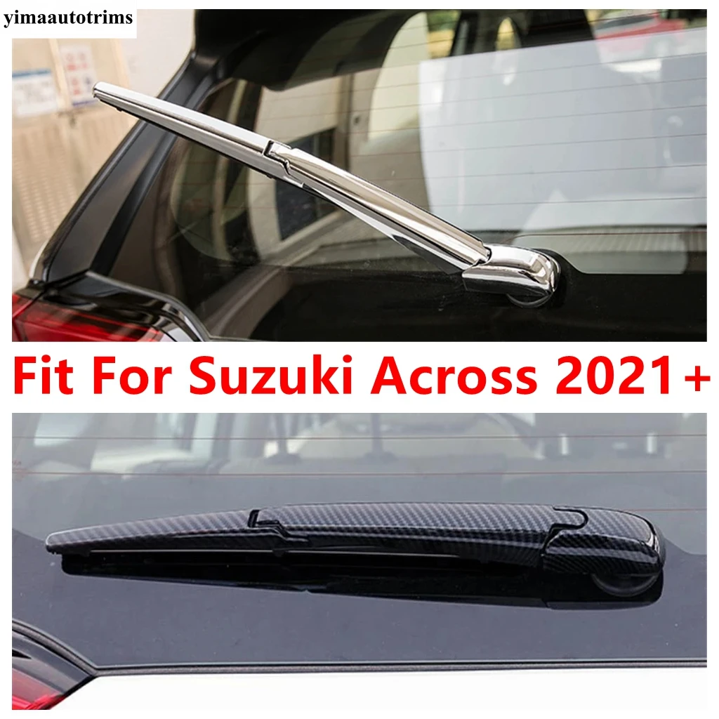 

Rear Windshield Window Windscreen Rain Wiper Cover Trim ABS Chrome / Carbon Fiber Look Accessories Kit For Suzuki Across 2021