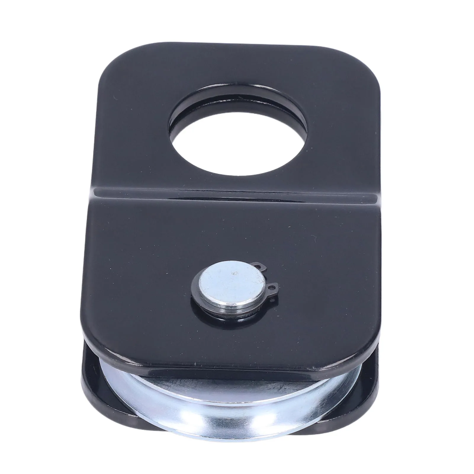 Pulley Block 4 Tons/8800lbs Load Capacity Winch Pulley Snatch Block High Tensile Strength Steel Black for Offroad Recovery