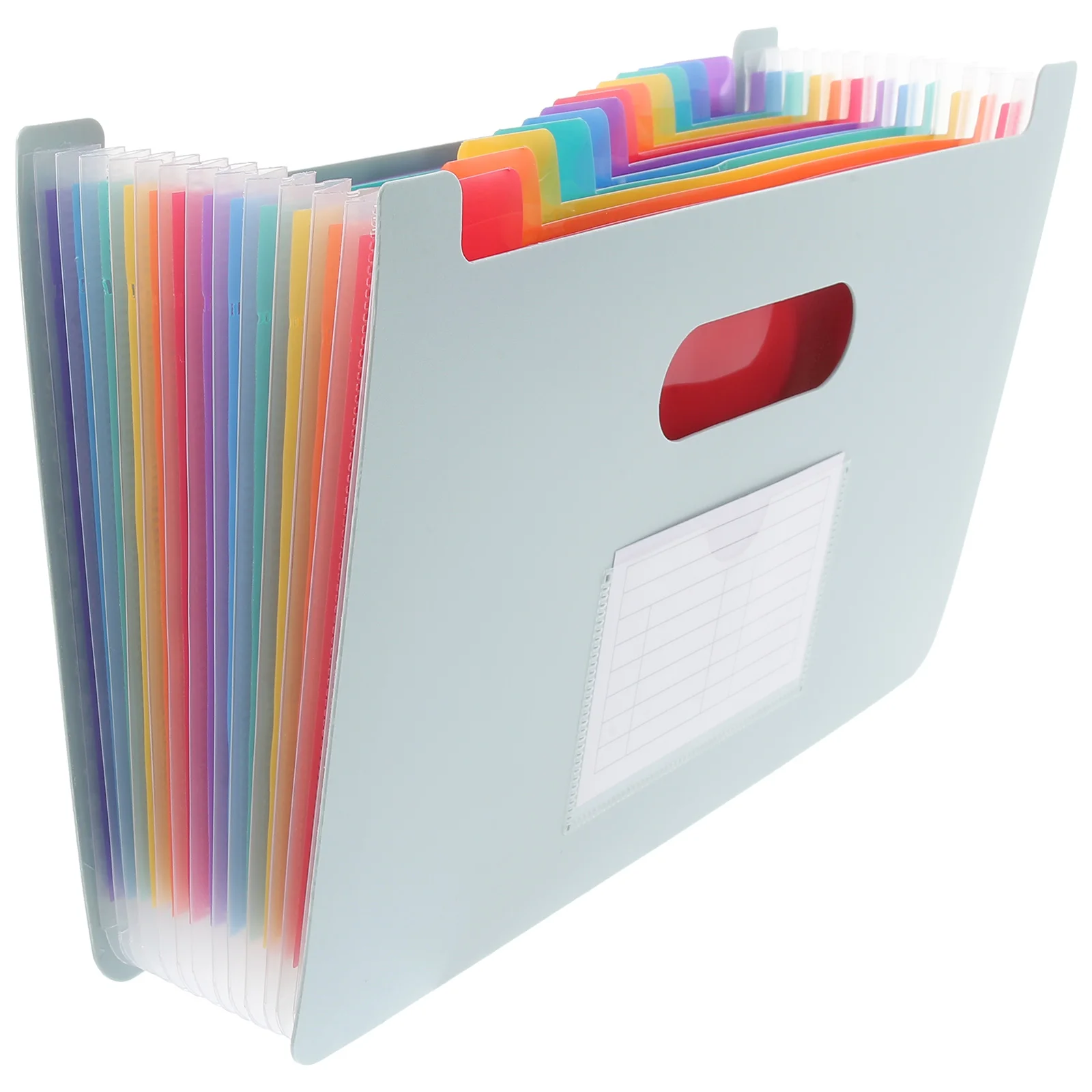 

A5 Invoice Storage Bag Accordion Folder Document Organizer Large Capacity Receipt Holder Soot Gray Portable PP Material File