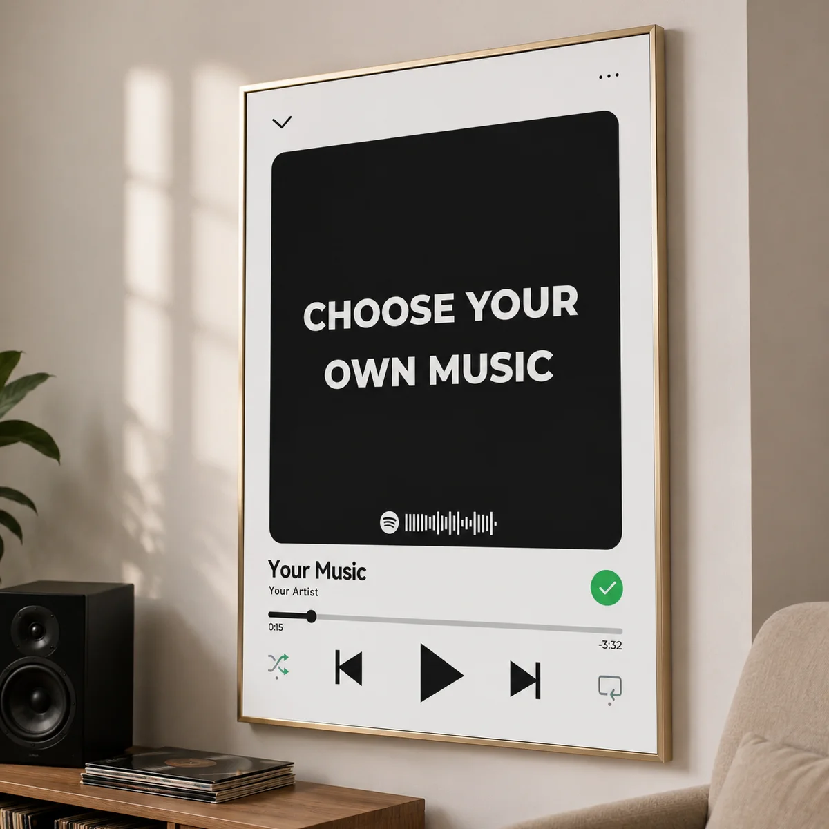 1/2PCS Custom Music Poster Music Album Canvas Print Custom Pictures and Lyrics Personalized Music Gift Wall Art Room Decor image 6