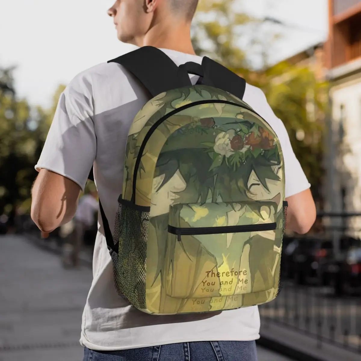 Azuretime Anime Azure Two Time Forsaken Backpack Student BookBag Kids School Bag Computer Shoulder Bags for Boys Girls