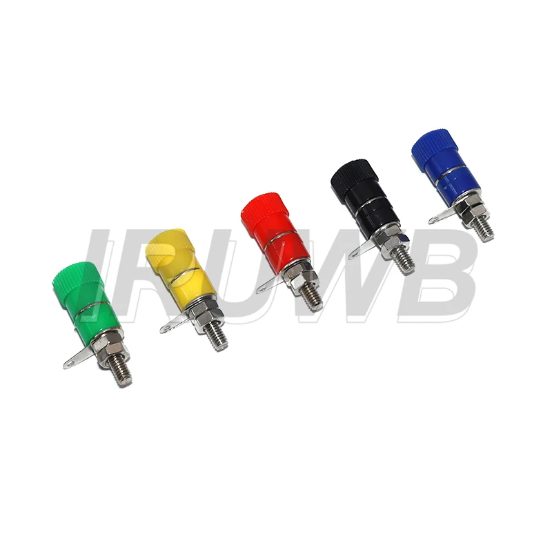 10Pcs Professional Binding Post Nut Banana Plug Jack Connector Nickel Plated 4mm Banana Socket