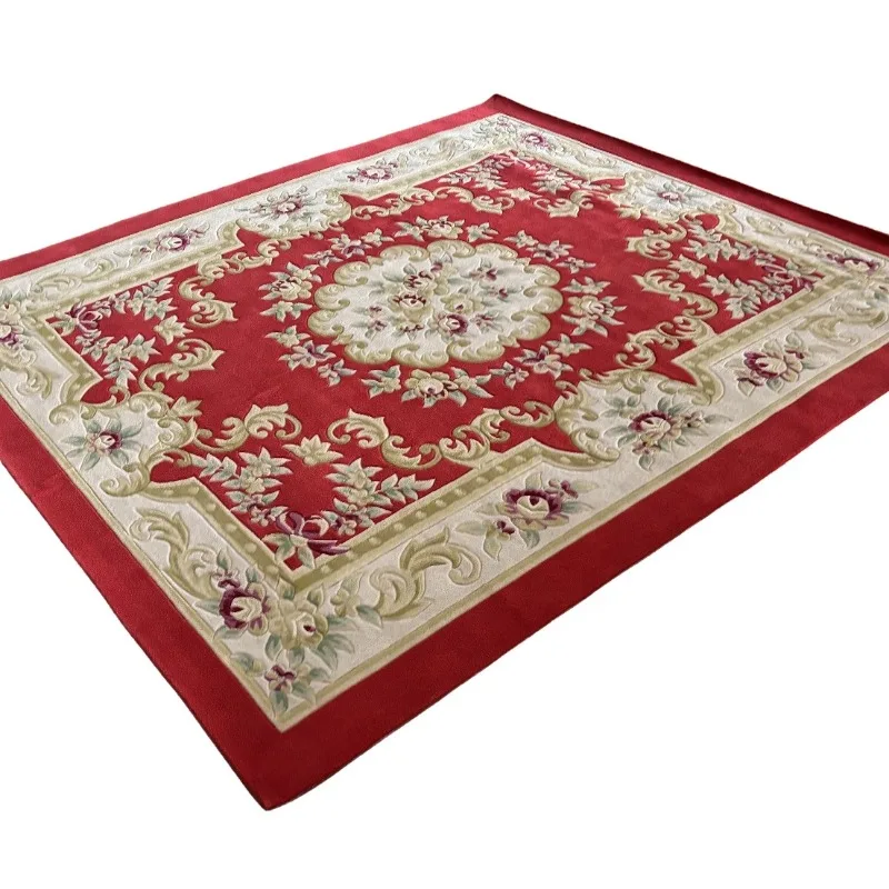 Modern Minimalist New Zealand Silk Carpet Handmade Plush Moisture-Proof Tufted Technique for Luxury Living Room Bedroom