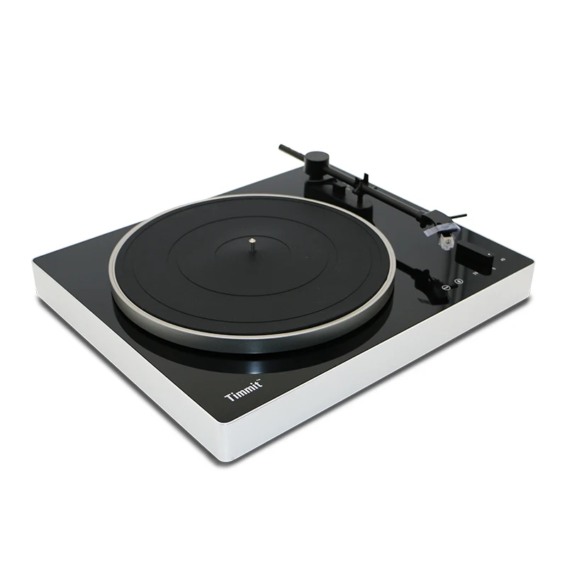 Turntable com Transmissores Blue-tooth e USB, Vinyl Record Player para Gravação PC