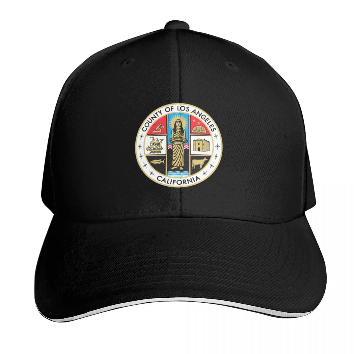 Seal of Los Angeles County, California Baseball Cap foam party Hat luxury woman cap Vintage Dropshipping Female Men's