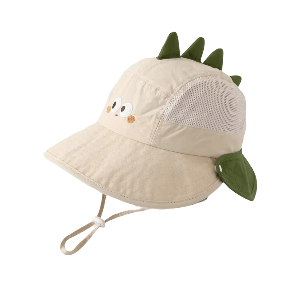 

Soft Cute Baby Bucket Hat Breathable Mesh Mesh Toddler Sun Cap Large Brim Polyester UV Protection Cap Summer
