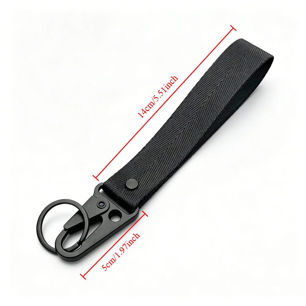 Gurtband-Schlüsselband mit individuellem Logo, Handgelenkschlaufe, Adler-Schnabel-Band, Rucksackketten, Motorrad-Handschlaufe, personalisierter Schlüsselanhänger, Geschenk – Detail 6