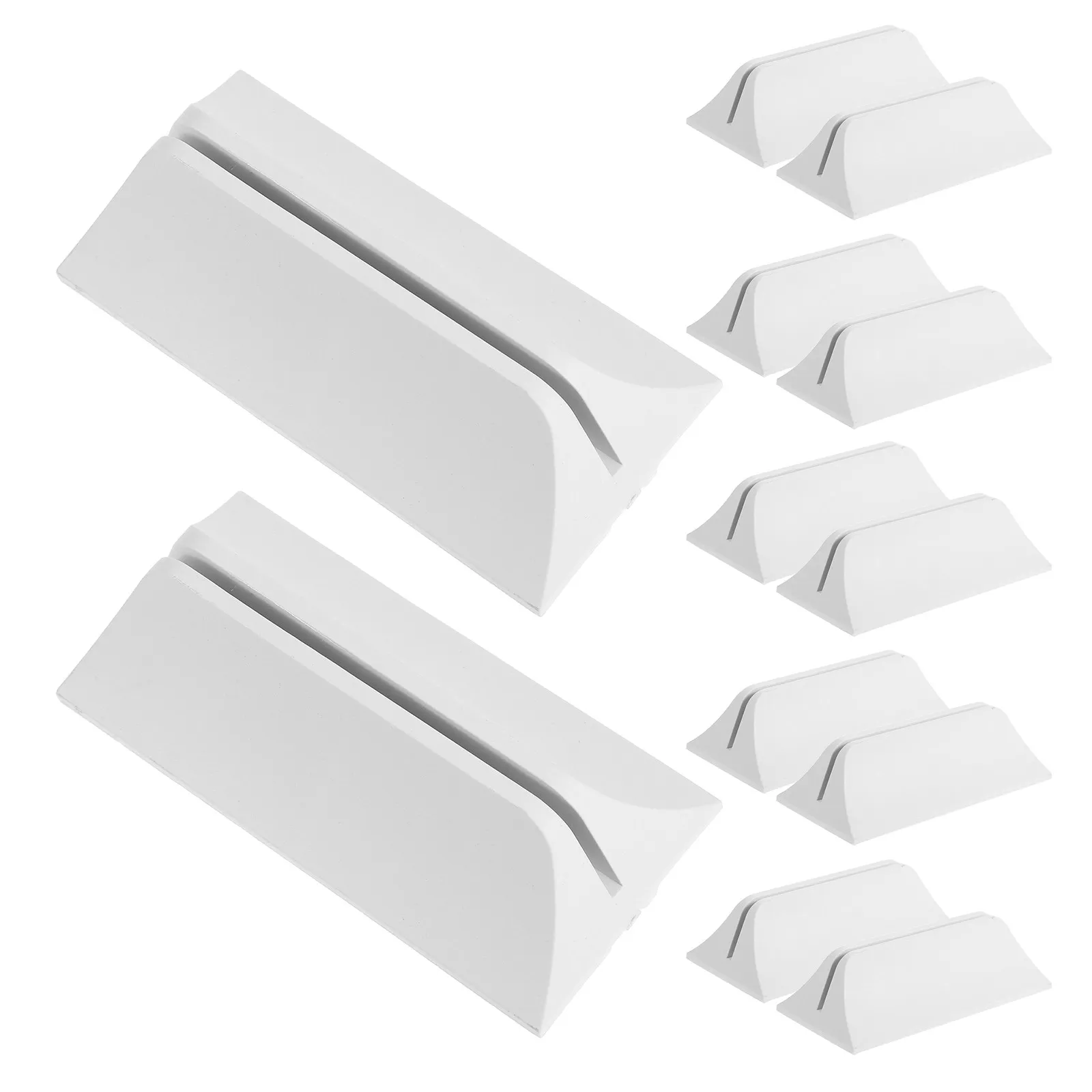 12Pcs Partition Stand Base Plastic Screen Support Stand Room Divider Holder Stable Feet for Desktop and Office Use