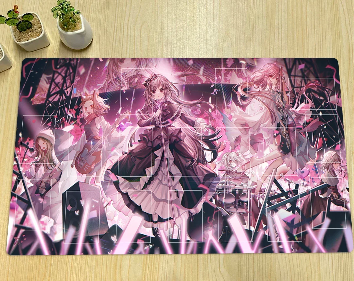 YuGiOh Ash Blossom & Joyous Spring TCG Mat Ghost Belle & Haunted Mansion CCG Playmat Trading Card Game Mat Mouse Pad 600x350x2mm