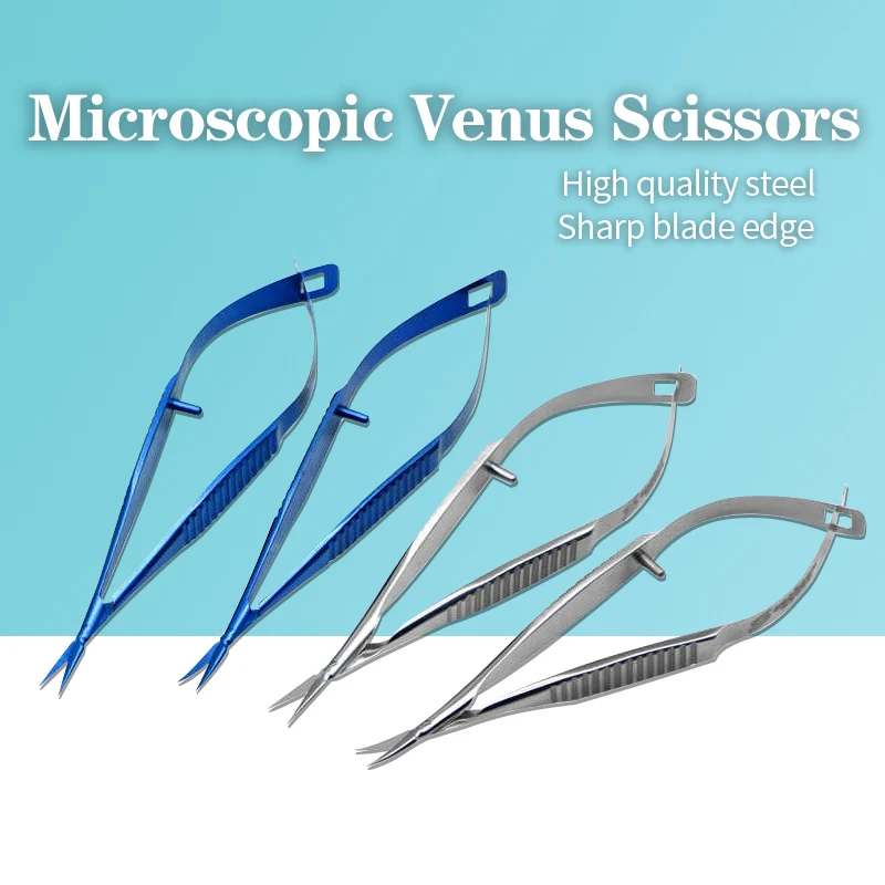 Ophthalmic microscope scissors instruments Venus scissors Iris scissors Corneal scissors Double eyelid scissors