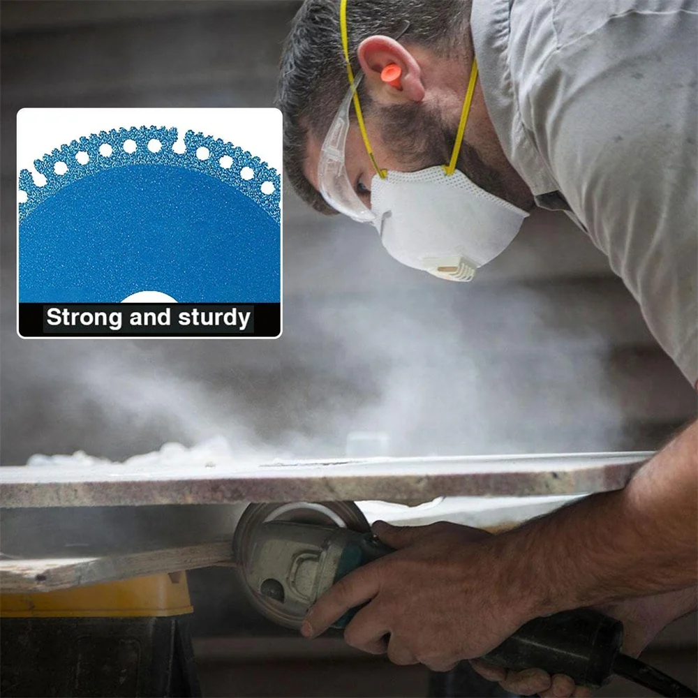 Brazed Diamond Saw Blade For Steel Metal Stone Cast Iron Rebar Aluminum All Purpose Demolition Contractors Cutting Disc 22.23mm