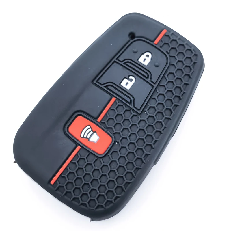 سيليكون سيارة مفتاح بعيد غطاء تغليف قذيفة المفاتيح فوب حامل لتويوتا كامري RAV4 هايلاندر أفالون C-HR بريوس كورولا GT86