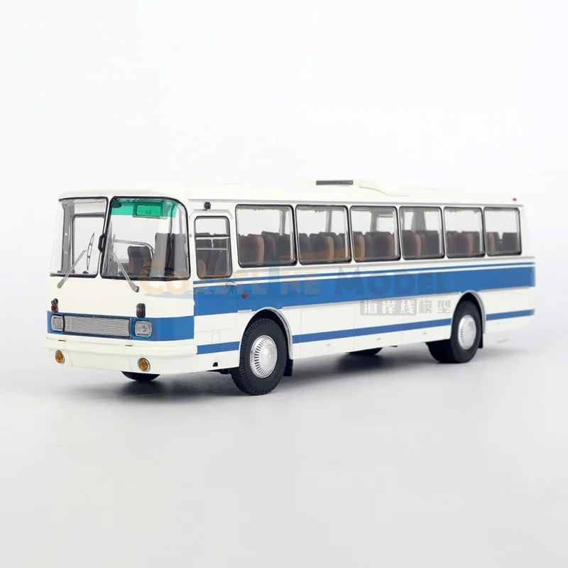 DEMPRICE 1:43 Scale Diecast Alloy Russian Liaz LIAZ699 Bus Toys Cars Model Classics Nostalgia Adult Souvenir Gift Static Display