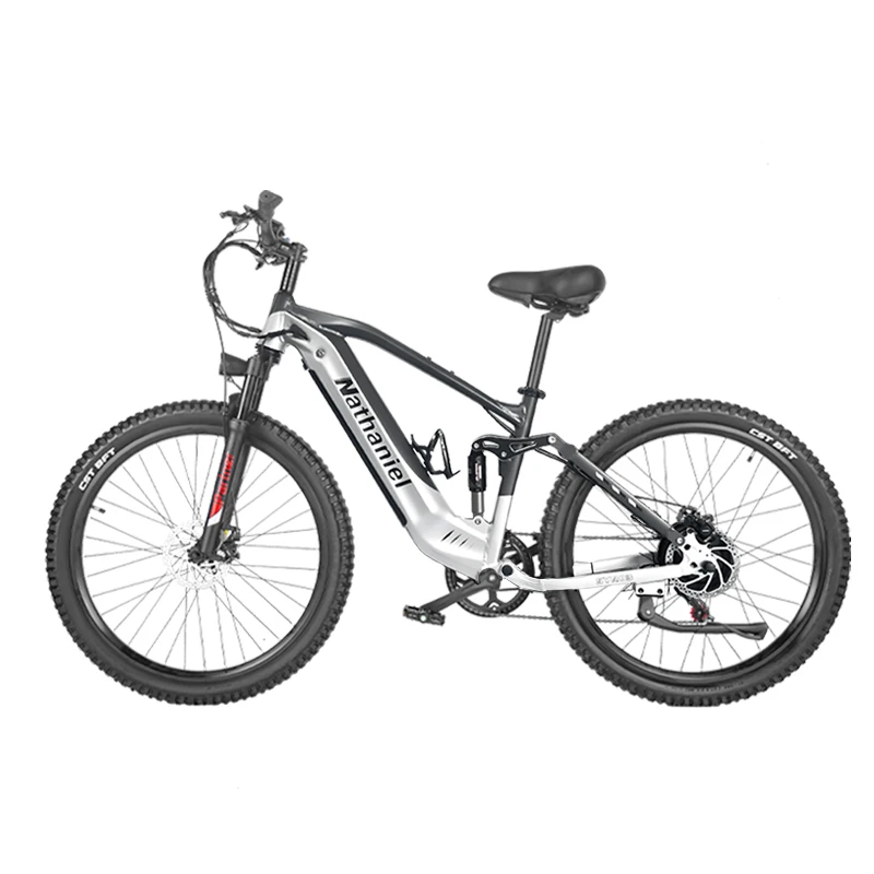 Nathaniel SYR03 E-Bike, 1000W 48V 20Ah Lithium Battery, 27.5" Off-Road Electric Assisted Bicycle, 45Km/h, City Commuter Vehicle