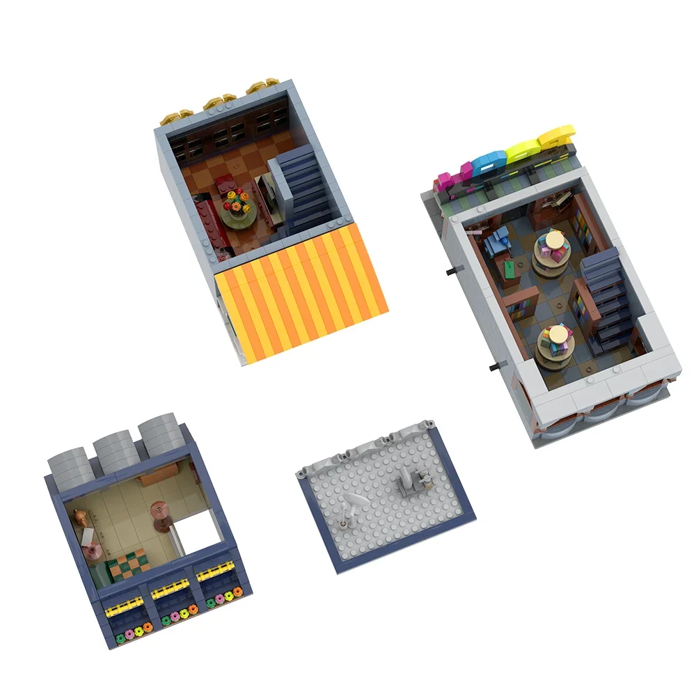 

MOC Little Bookshop Building Blocks Bricks Toys Gift