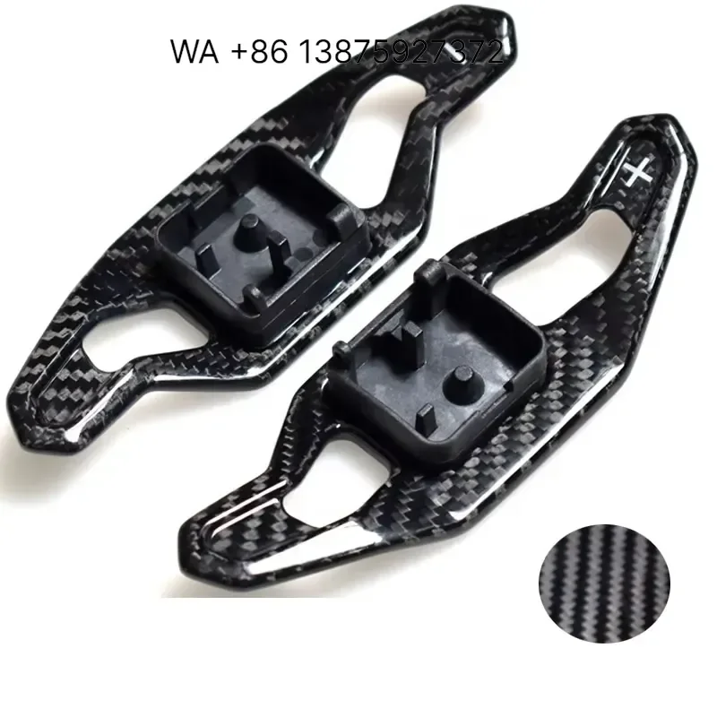 Wmwmnu Car Carbon Fiber Steering Wheel Shifter Extension Paddle Shifter for A3 8V S3 RS3 A4 S4 A5 S5 RS4 B8 B9 A6 A7 TT