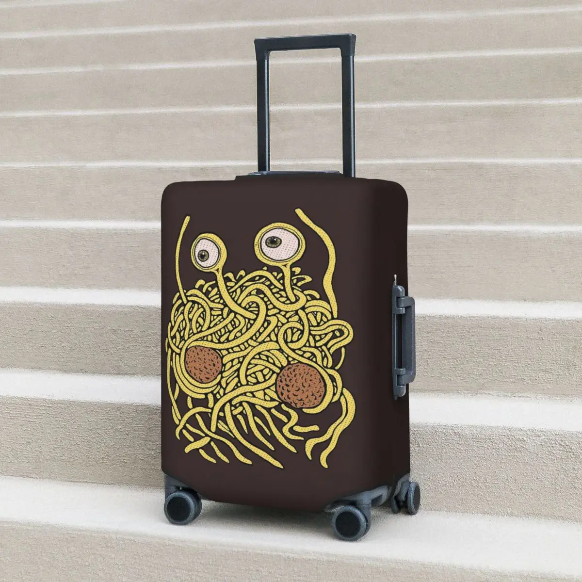 

Футболка Flying Spaghetti Monster Pastafarian, чехол для чемодана, эластичные защитные чехлы для багажа для путешествий 18-32 дюймов