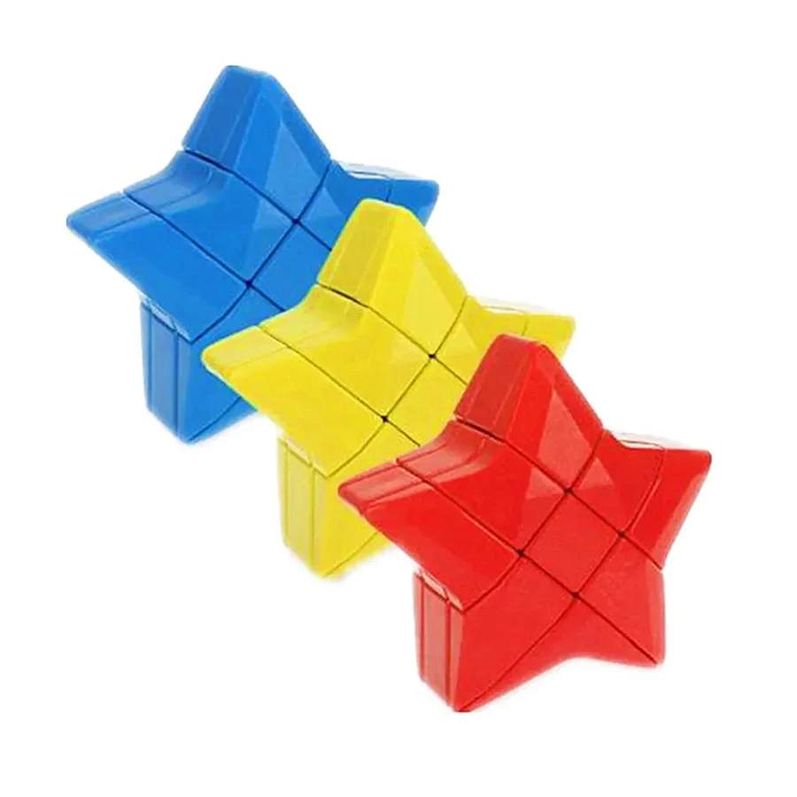 Star Shaped Magic Cubes 3x3x3 Blue/Red Alien Cubo Magico Educational Puzzle Toys Magic Cube For Kids Children Birthday Gifts