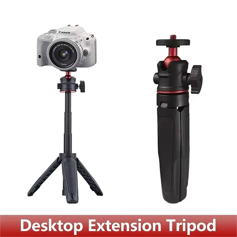 Image of Mini ausziehbares Stativ, tragbarer Desktop-Stativständer, verstellbarer stabiler Halter mit 1/4-Zoll-Schraubhalterung für DSLR-Kamera/Insta360