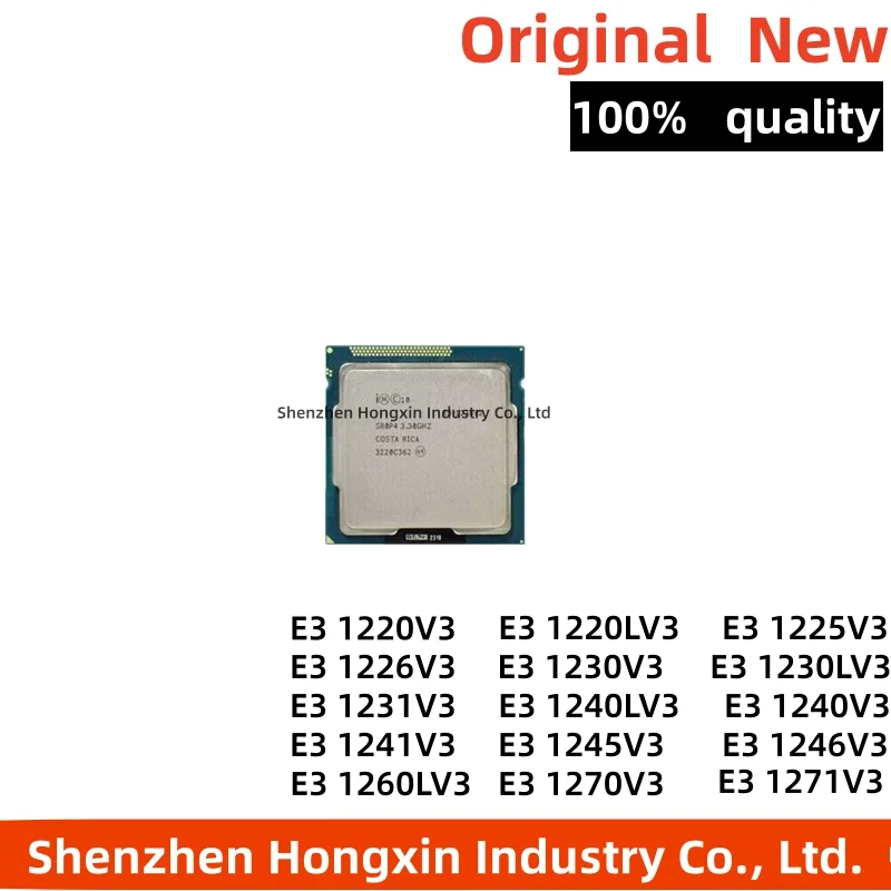 1 piece E3 1230V3 CPU 1220 1240 1270 1275 1280 1241 1265 1260L 1225 CPU processor