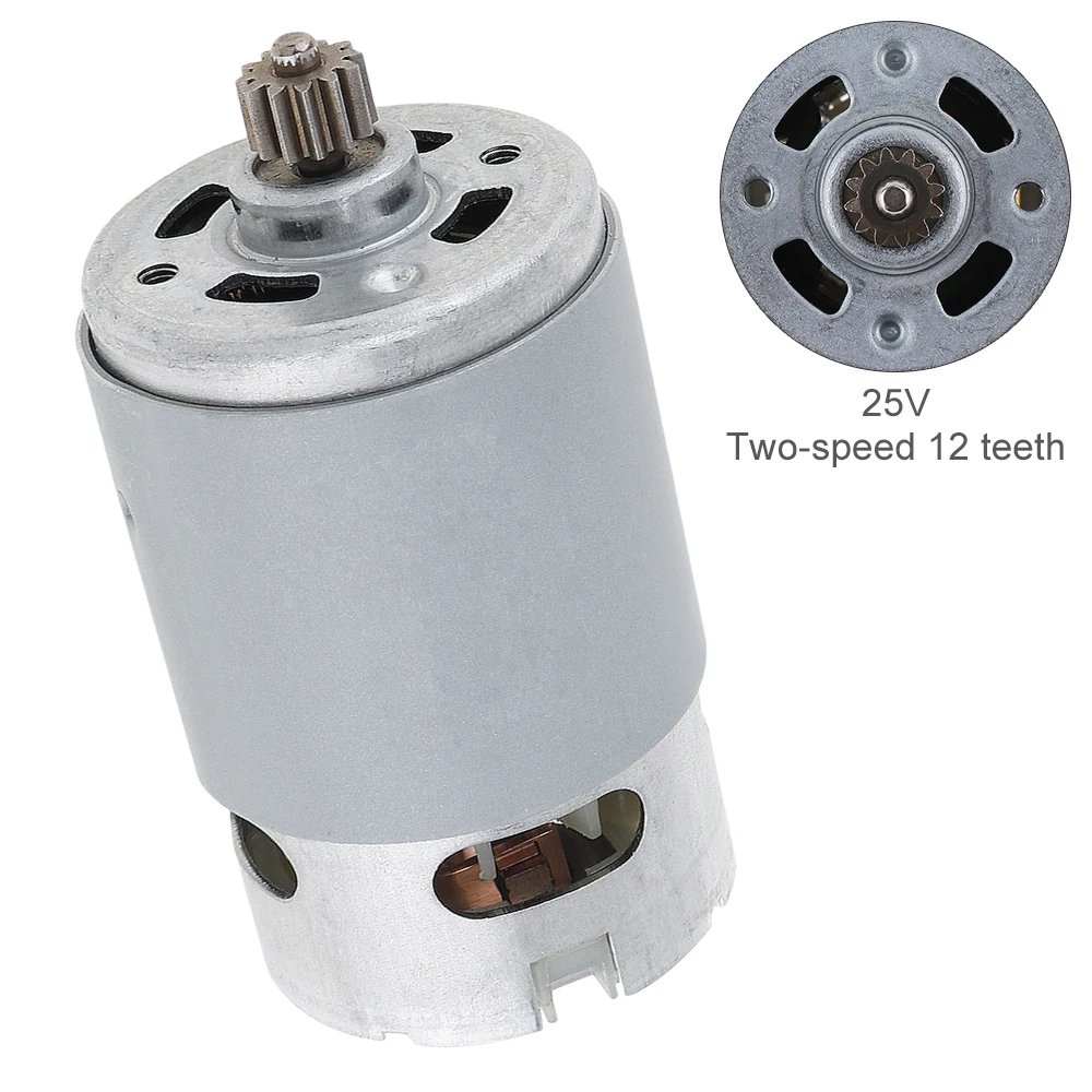 RS550 DC Motor 9/11/12/14 Teeth 10.8-25V Micro Engine Electric Motors for Electric Drill Screwdriver Gear High Torque Gear Box