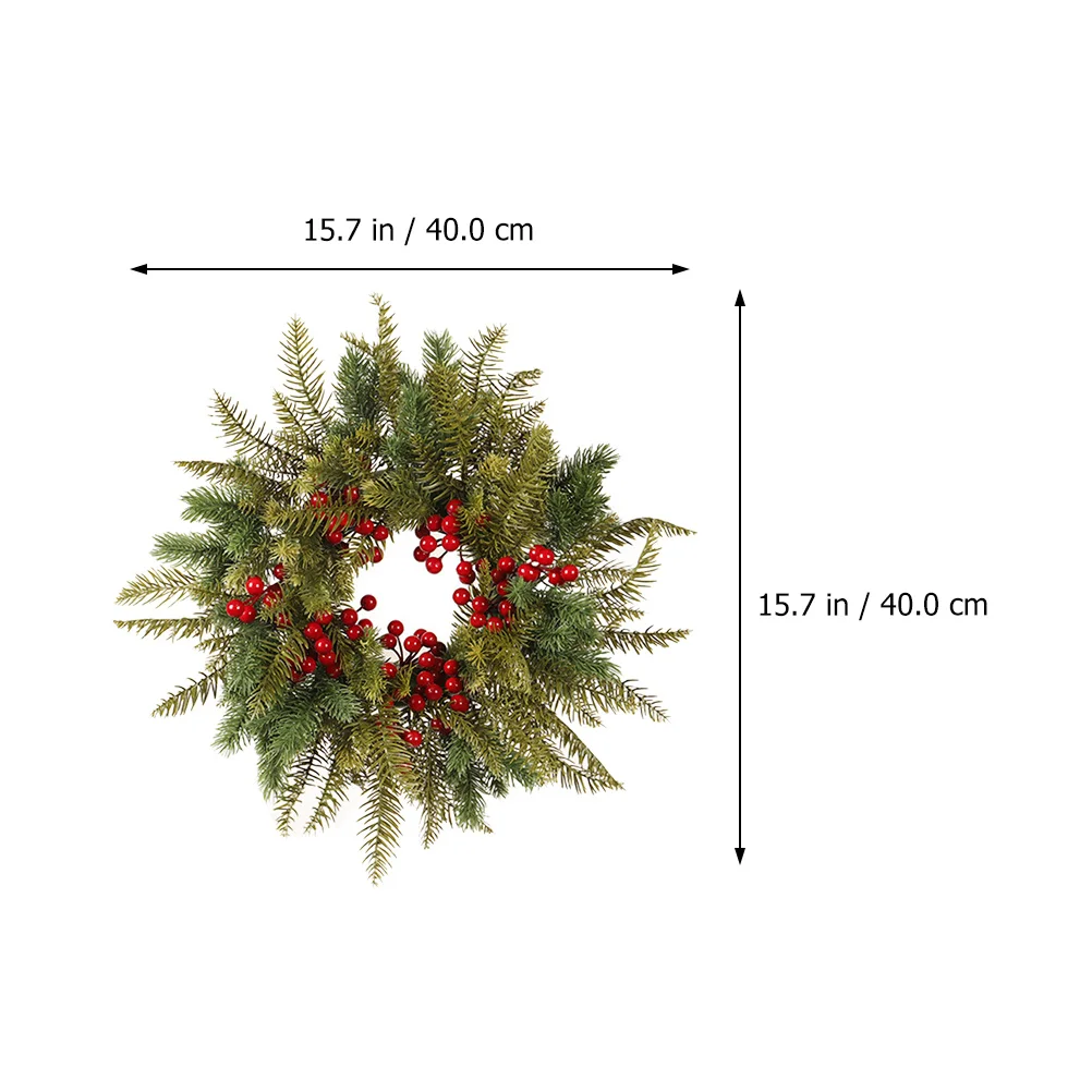 

1Pcs Red Berry Hanging Garland Simulation Rattan Christmas Floral Wreath Artificial Berry Decor Holiday Gathering Decoration