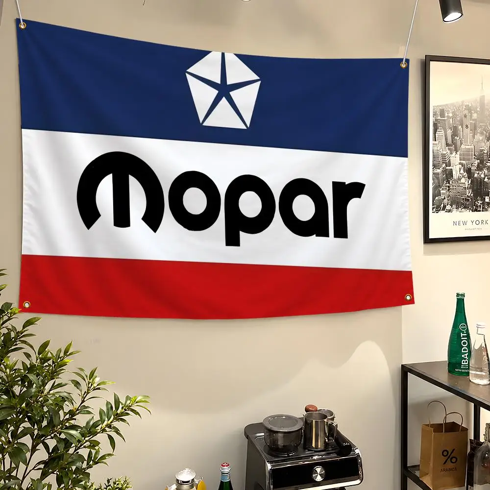 Brand M-Mopar HEMI Dodge Muscle Cars Flags Wall Hanging Flag Banners For Birthday Parties Outdoor Bedroom Dorm Room Decor