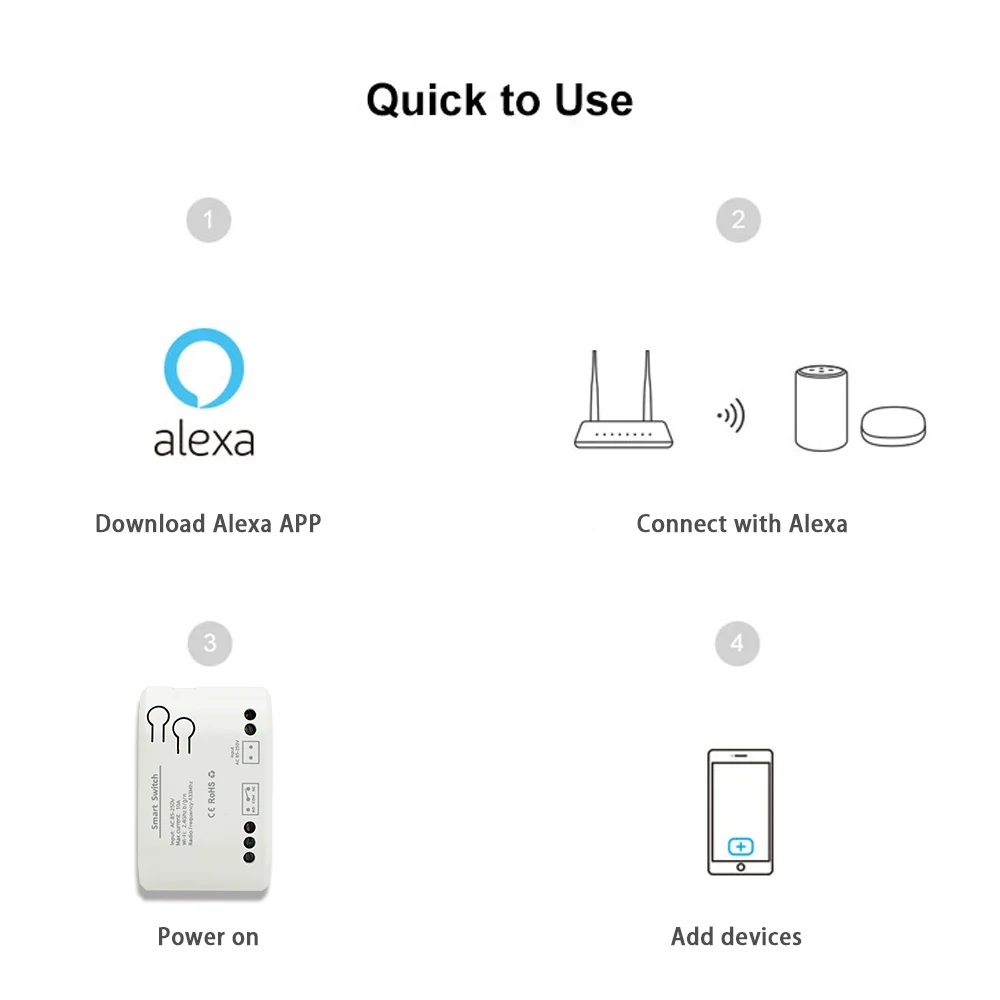 1/2/4CH WiFi RF Relay Module 433MHz Wireless Remote Control Switch 7-32V 85-250V 10A Light Motor Smart Receiver Works with Tuya