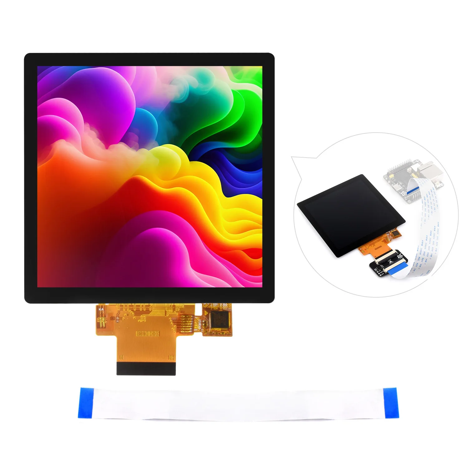Waveshare Luckfox Pico Ultra 4inch IPS Capacitive Touch Screen Display 480x480 / 720x720 Pixels RV1106 Linux Micro Deve Board