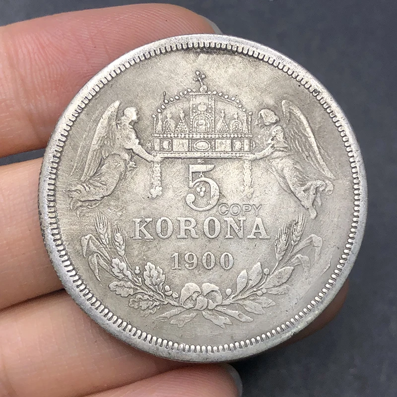 عملة تحدي نسخة عتيقة ، ميدالية قديمة للتحصيل ، ديكور منزلي ، هدية عطلة عيد الميلاد ، أوروبا ، إنجلترا ، من 5 كورونا #4