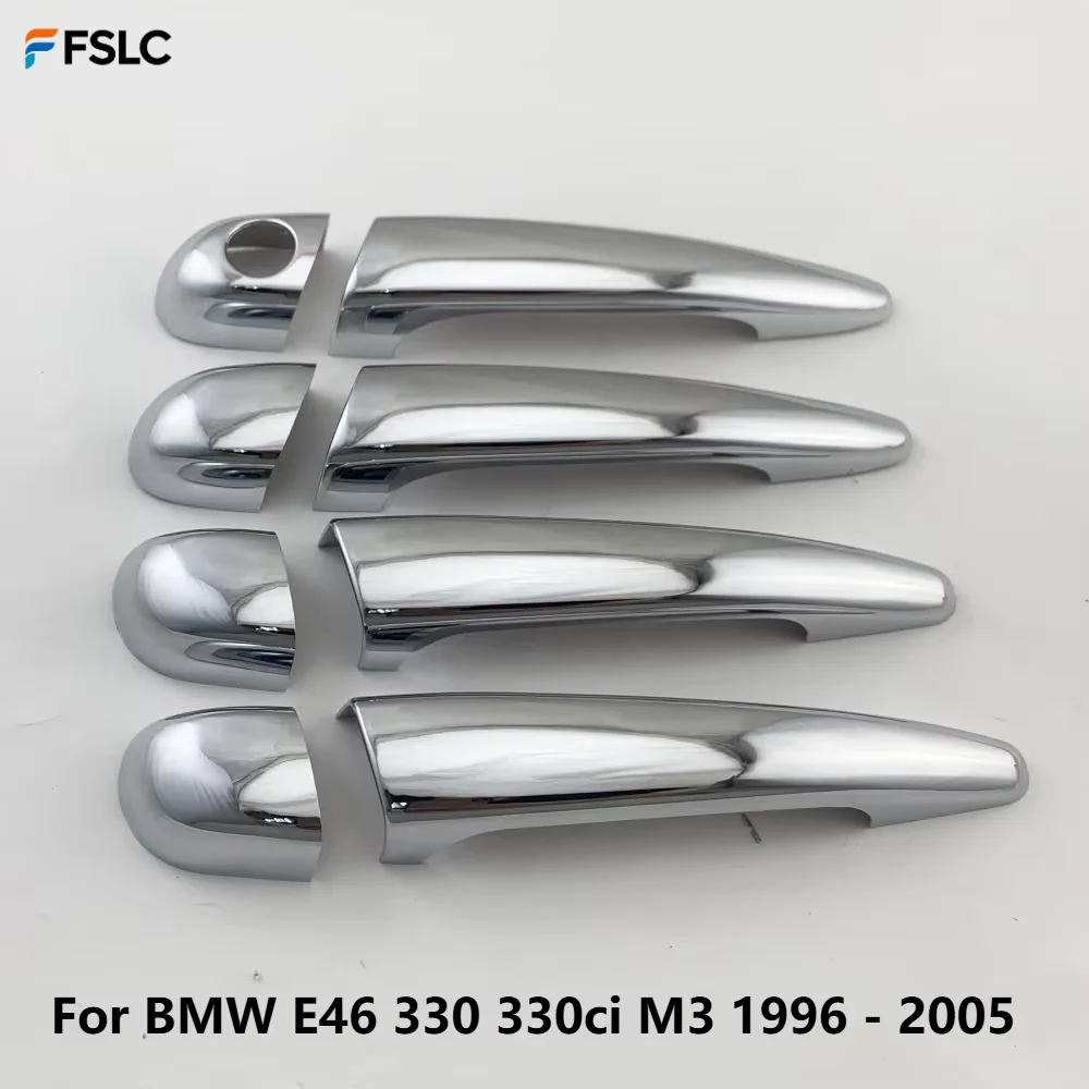 

⭐Genuine⭐ For BMW E46 330 330ci M3 1996-2005 ABS Chrome Door Handle Bowl Cover Trim LHD Car Exterior Accessory Paste Style