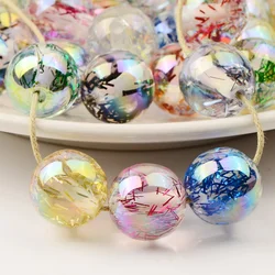 10pcs 16mm Beautiful Mixed Glitter Round Shape Resin ABS Charm Loose Beads for Jewelry Making DIY Jewelry Accessories